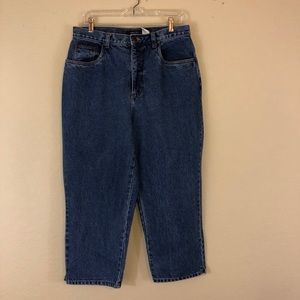 Vintage 90s Bill Blass Mom Jeans Dark Blue 12